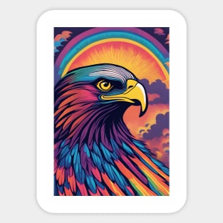 colorful eagle Sticker